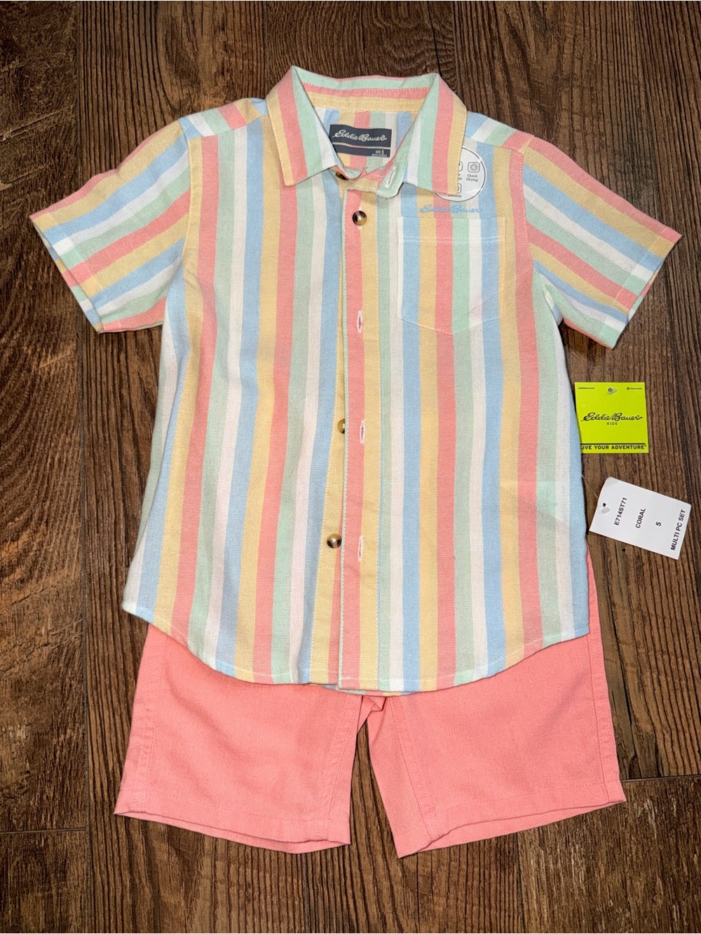 Eddie Bauer kids Pastel Button-Down Set